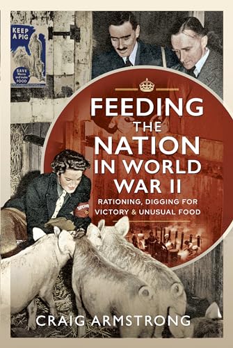 Book cover depicting WWII rationing, farming, and people with pigs.