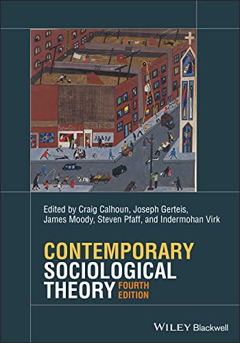 Book cover: “Contemporary Sociological Theory” fourth edition, with urban art.
