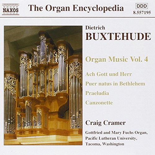 CD cover featuring a large pipe organ and text: "Buxtehude: Organ Music, Vol. 4".