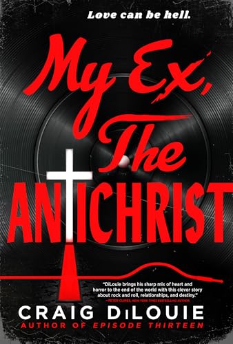 Book cover: "My Ex, The Antichrist" with red text and a cross image.