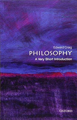 Book cover titled Philosophy: A Very Short Introduction by Edward Craig with purple abstract art.