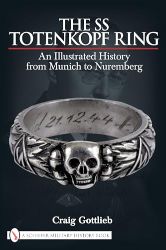 Book cover featuring a silver ring with a skull design, titled "The SS Totenkopf Ring.