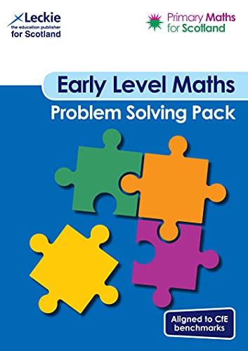 Blue cover with puzzle pieces and text: "Early Level Maths Problem Solving Pack".