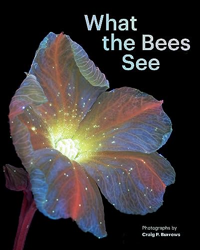 Book cover: flower viewed through ultraviolet light, titled "What the Bees See".