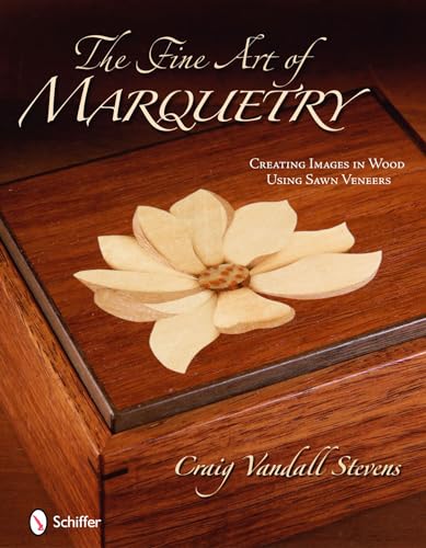 Book cover featuring a floral marquetry design on a wooden box.