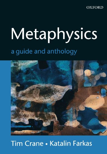 Book cover: "Metaphysics" with abstract blue and brown watercolor imagery.