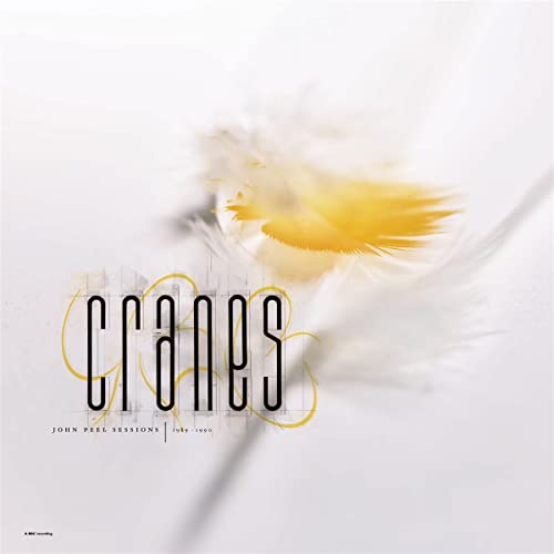CD cover for Cranes’ John Peel Sessions, featuring a feather and text.