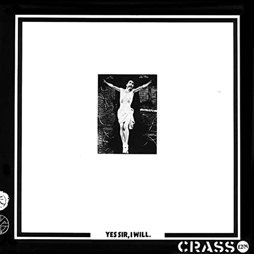 CD cover: black and white image of a figure with outstretched arms.