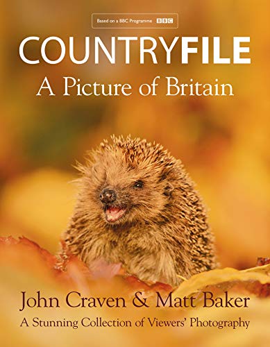 Book cover featuring a hedgehog among autumn leaves with the title Countryfile above.