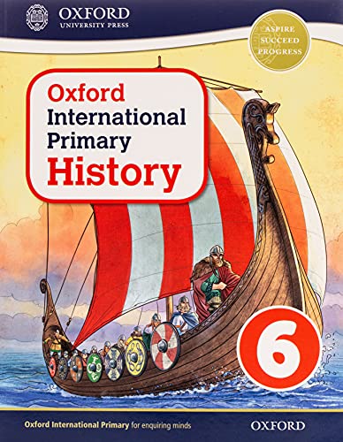 History textbook cover with a Viking ship and the number 6.