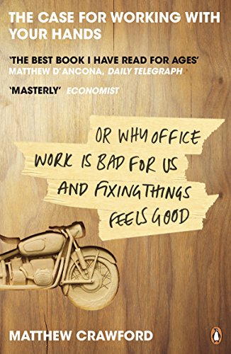 Book cover with wood texture, motorcycle illustration, and bold white text.