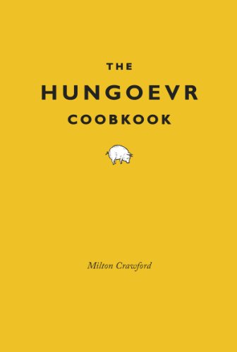 Yellow cookbook cover with black text, “The Hungover Cookbook” and a pig illustration.