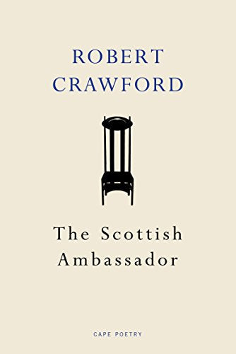 Book cover: "The Scottish Ambassador" by Robert Crawford, with chair illustration.