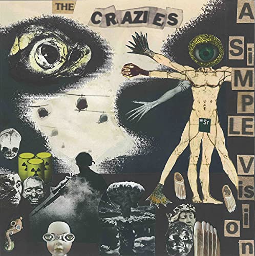 Surreal collage album cover featuring eyes, skeletal figures, and abstract shapes.