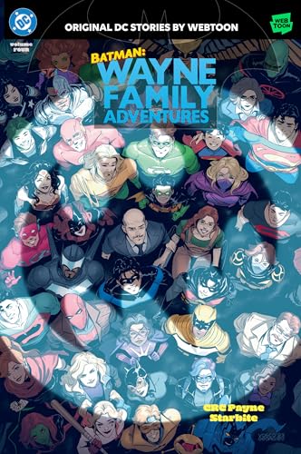 ComicBunched group of Batman and allies on the cover of a comic book.