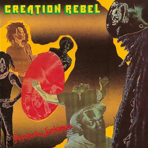 Album cover art featuring collage-style portraits of people against a yellow and black background.