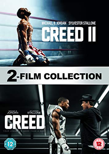 DVD cover for Creed 2-film collection featuring boxing scenes and actors' names.