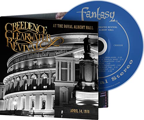 Creedence Clearwater Revival CD with Royal Albert Hall image and tracklist.