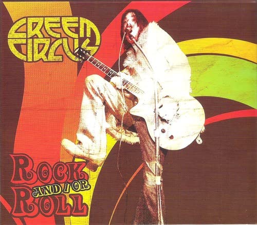 CD cover: Musician with guitar against a red, yellow, and green background.