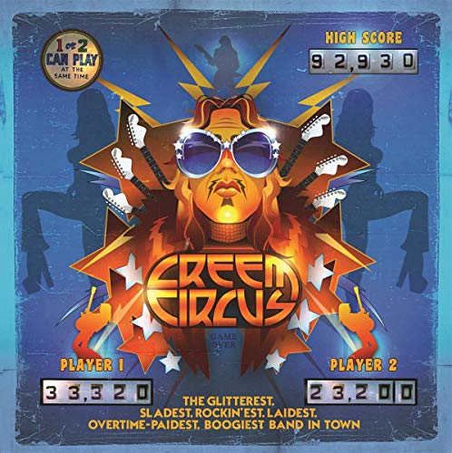 "CD cover art featuring a cartoon man with sunglasses and guitar-playing silhouettes."