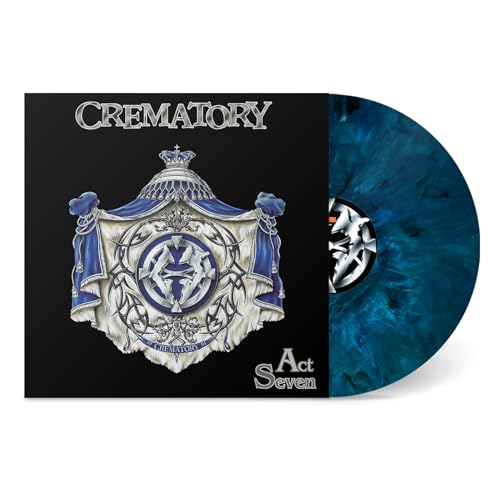 Crematory album "Act Seven" vinyl record with ornate cover art.