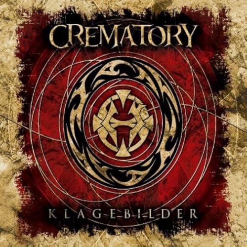 Crematory album cover: red and black circular design with band name.