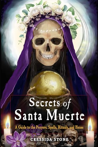 Book cover featuring a skeletal figure in a purple robe holding a golden globe.