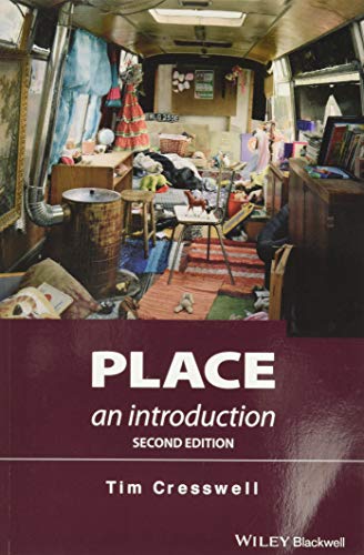 Book cover: "Place" by Tim Cresswell, with a cluttered interior photo.