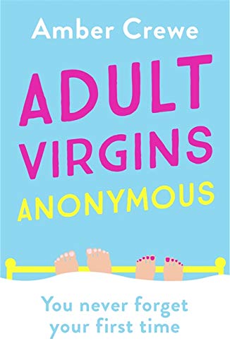 Book cover: blue background, pink text, and illustrated feet under a yellow line.