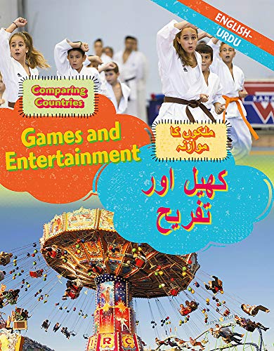 Book cover: children in martial arts and at a carnival, English/Urdu text.