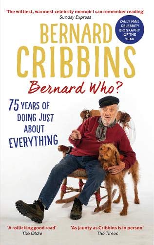 Book cover featuring actor Bernard Cribbins with his dog, smiling.