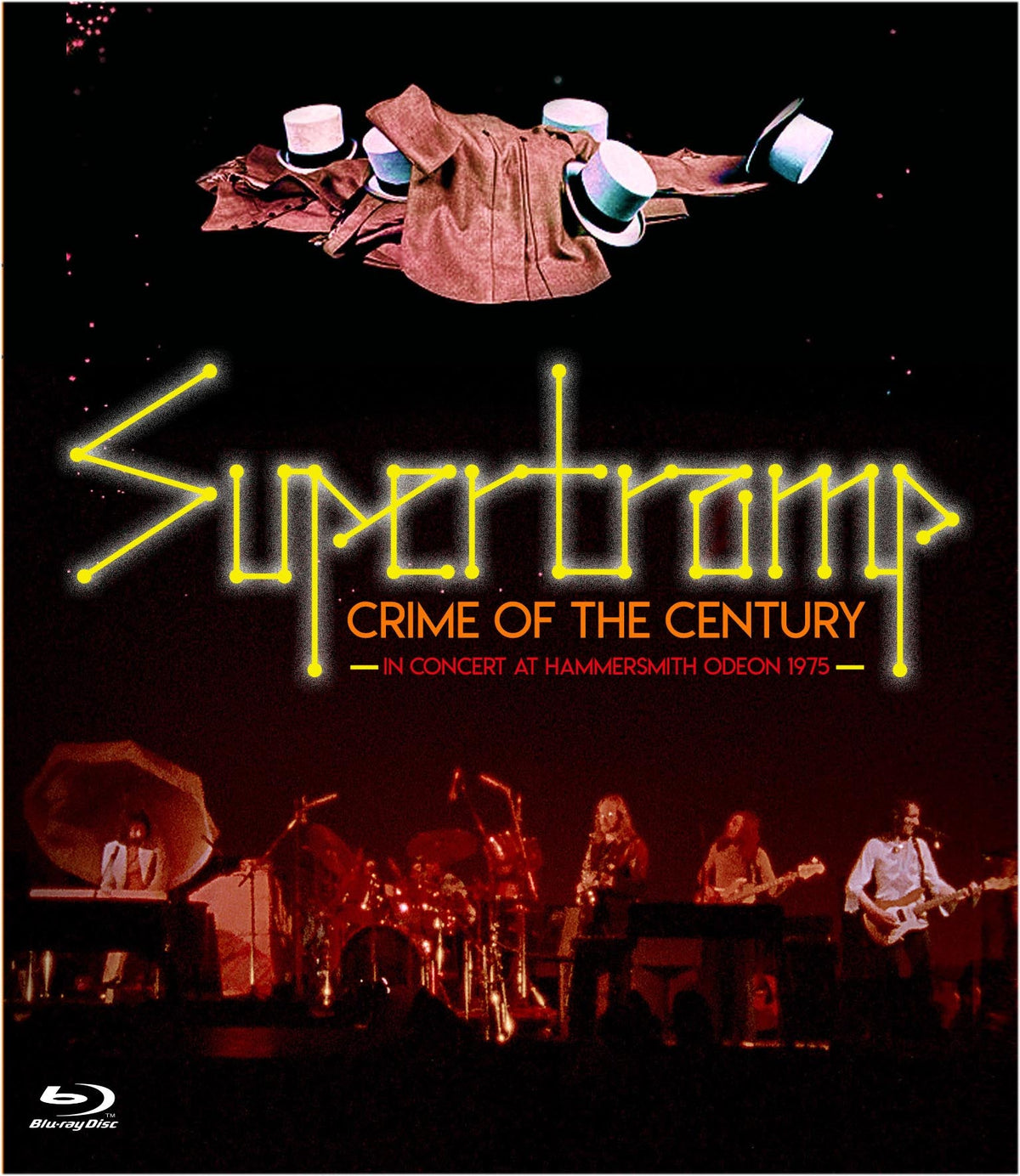 Supertramp “Crime of the Century” concert Blu-ray cover, 1975 performance.