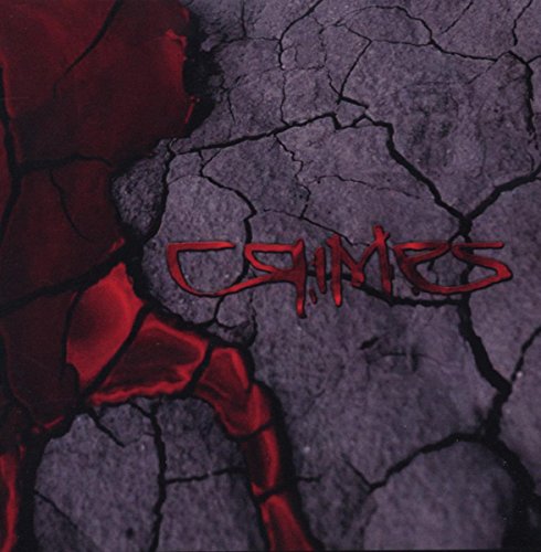 CD cover for Crimes - Sottoterra, featuring cracked earth and red lettering.