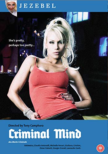 DVD cover for "Criminal Mind" featuring a blonde woman in a red top.
