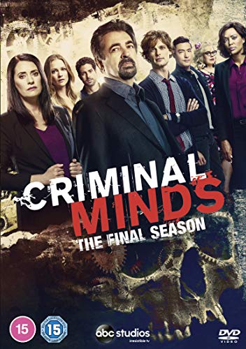 DVD cover featuring the cast of Criminal Minds Season 15 with a skull graphic.