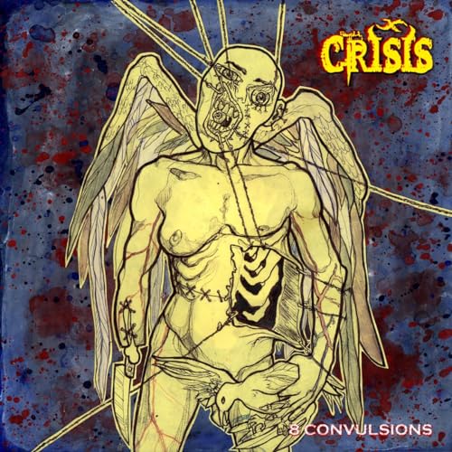 CD cover: Sketch of a fragmented, winged figure on a blue background.