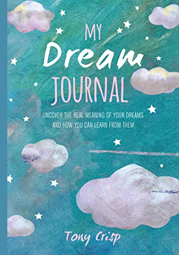 The book cover features a teal background with painted clouds and stars.