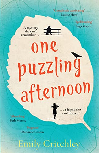 Book cover for One Puzzling Afternoon by Emily Critchley featuring a large white speech bubble.