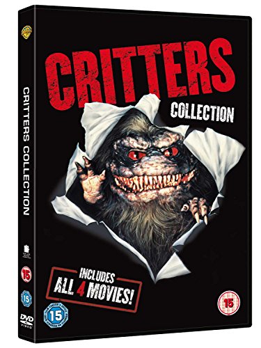 DVD cover for "Critters 1-4" featuring a furry alien creature.