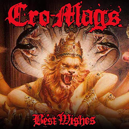 Cro-Mags "Best Wishes" CD cover: deity with multiple arms and snake heads.