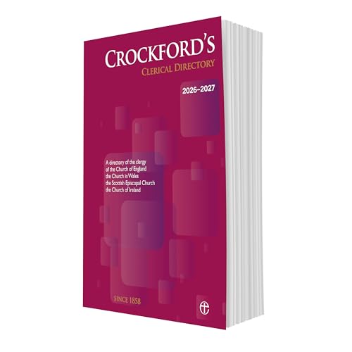 Red Crockford's Clerical Directory 2026-27 book with thick white pages.