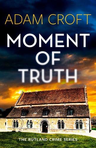 Book cover: "Moment of Truth" with a house and stormy sky.