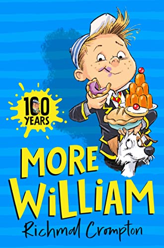 Book cover: cartoon boy with food, a dog, and "More William" title.