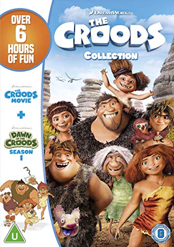 DVD cover for "The Croods" featuring the cave family characters.