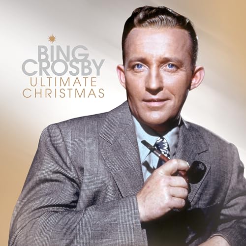 Bing Crosby portrait for "Ultimate Christmas" vinyl record album cover.