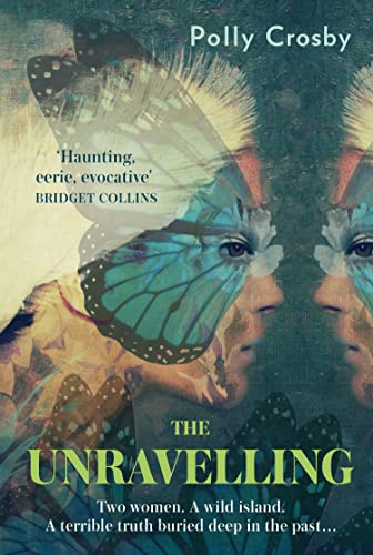 Book cover with a woman’s face partially obscured by butterflies.