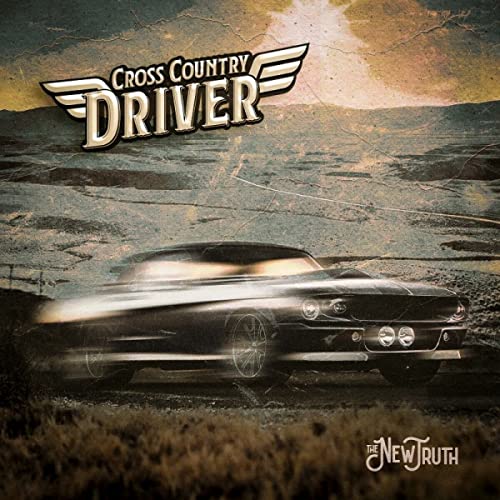 CD cover: vintage car speeding across a desert landscape.