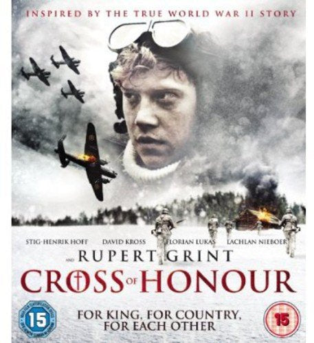 WWII film "Cross Of Honour" Blu-ray cover with pilot portrait and planes.