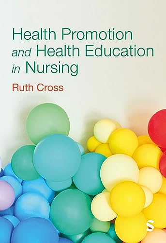 Book cover: "Health Promotion and Health Education in Nursing" with colorful balloons.