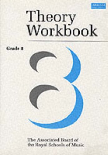 ABRSM Theory Workbook Grade 8 cover with a large stylized number eight.